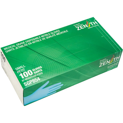 3.5 mil Nitrile Powder-Free Puncture Resistant Medical Grade Disposable Gloves, Class 2