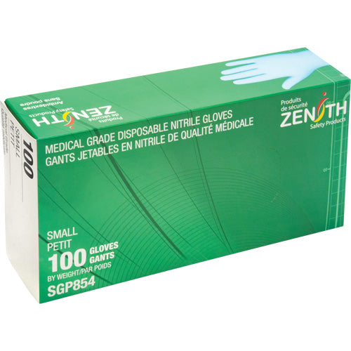 3.5 mil Nitrile Powder-Free Puncture Resistant Medical Grade Disposable Gloves, Class 2