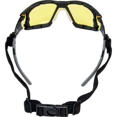 Z2900 Series Safety Glasses with Foam Gasket, Amber Lens, Anti-Scratch, ANSI Z87+/Meets or Exceeds CSA Standard Z94.3 - SGQ765
