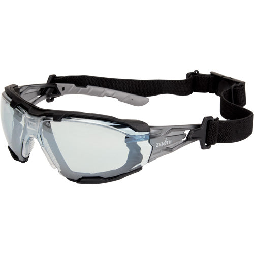 Z2900 Series Safety Glasses with Foam Gasket, Indoor/Outdoor Mirror Lens, Anti-Scratch, ANSI Z87+/Meets or Exceeds CSA Standard Z94.3 - SGQ767