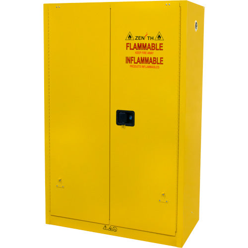 Armoire pour produits inflammables, 45 gal., 2 Porte(s), 43" La x 65" h x 18" p - SGU466