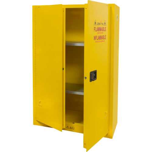 Armoire pour produits inflammables, 45 gal., 2 Porte(s), 43" La x 65" h x 18" p - SGU466