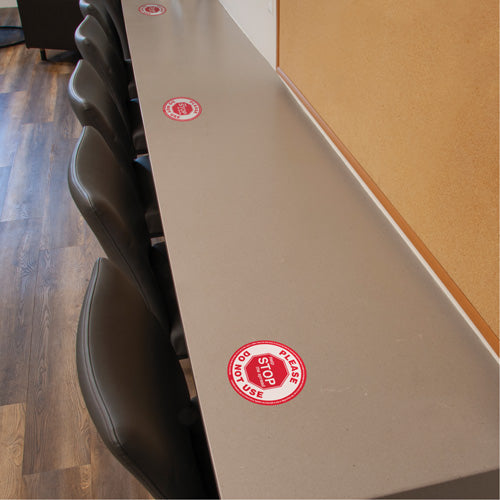 "Caution: Do Not Use" Label, 5-1/8" x 5-1/8", Vinyl, French - SGU495