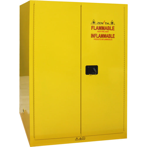 Armoire pour produits inflammables, 90 gal., 2 Porte(s), 43" La x 66" h x 34" p - SGU586