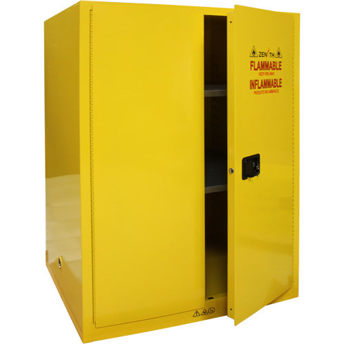 Armoire pour produits inflammables, 90 gal., 2 Porte(s), 43" La x 66" h x 34" p - SGU586