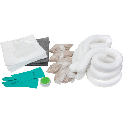 Trousse d'équipement de lutte contre les déversements, Huile seulement/Universel, Overpack, Absorbance de 20 gal. US - SGX532