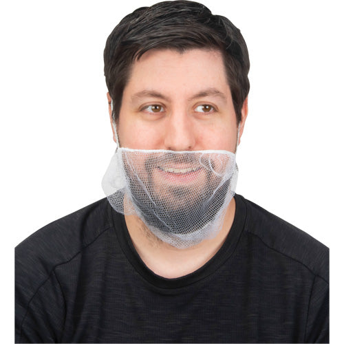 Filets à barbe, Nylon, Blanc - SGY078