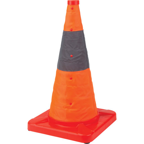 Cône de signalisation repliable, 18" h, Orange - SHA659