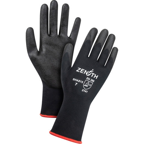 Coated gloves with PVC coating, 13 gauge, nylon shell for durable protection