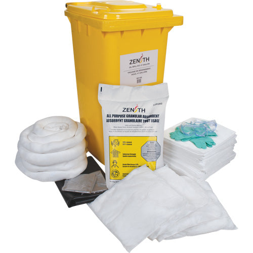 Spill Kit, Oil Only, Tray, 63 US gal. Absorbency - SHB361