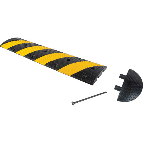 Deceleration Bump Assembly, Rubber, 4' L x 11" W x 2" H - SHF708