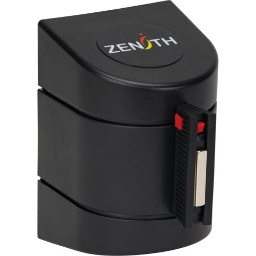 Barrière murale magnétique avec bande magnétique, Plastique, Fixation magnétique, 15', Ruban Noir et jaune - SHH170