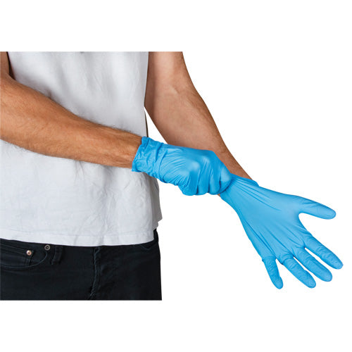 Emballages de gants jetables pour machine distributrice, Nitrile, 4,5 mils, Sans poudre, Bleu, Classe 2