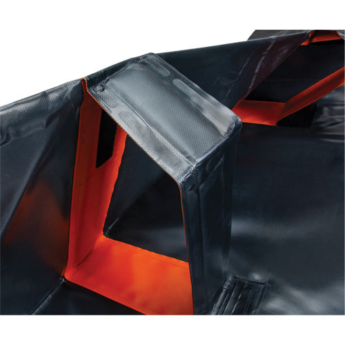 Berme déployable à mur IBX, Capacité 2244 gal. US, 12' la x 25' lo x 12" h, Support à encliqueter - SHK126