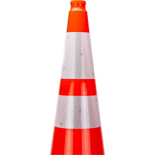 Cône de signalisation de première qualité, 36", Orange, Bande(s) réfléchissante(s) 4" & 6" - SHL481
