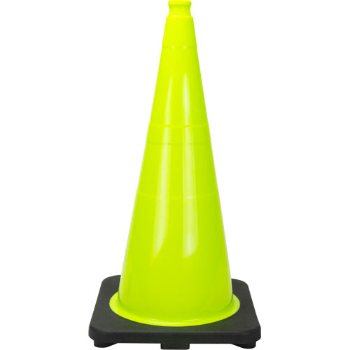 Cône de signalisation de première qualité, 28", Vert lime - SHL482