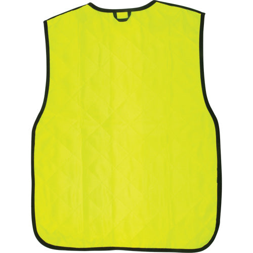 Veste refroidissante à évaporation haute visibilité jaune lime pour protection et confort optimal