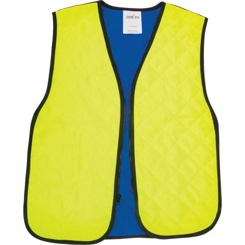 Veste refroidissante à évaporation haute visibilité jaune lime pour protection et confort optimal