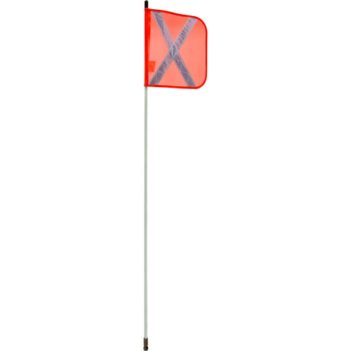 Heavy Duty Safety Post, Threaded Mount, 5' Height, Orange with Reflective X - SHN711