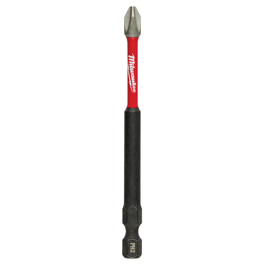 Embout d'impact Milwaukee Shockwave Phillips PH2 à tige allongée