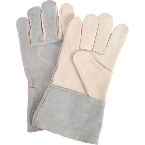 Standard Duty Work Gloves, Large, Grain Cowhide Palm - SI842