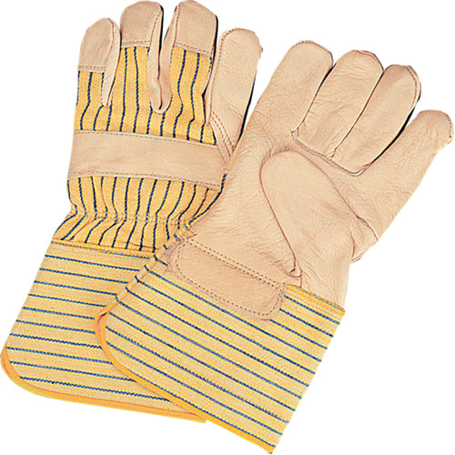 Gants d'ajusteur à paume sèche d'usage standard, Grand, Paume en Cuir fleur de vache, Doublure en Coton - SM583R