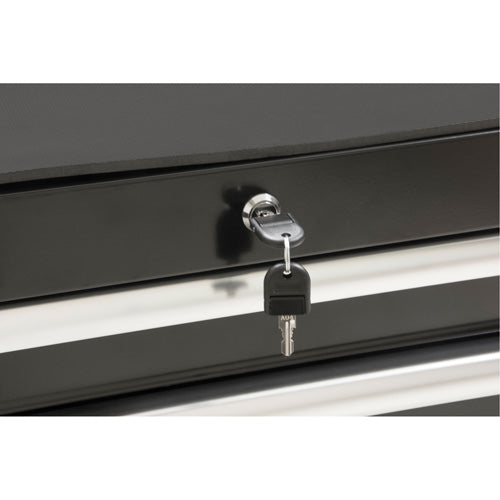 Chariot à outils industriel, 7 tiroirs, 27" la x 18-3/4" p x 39" h, Noir - TER065