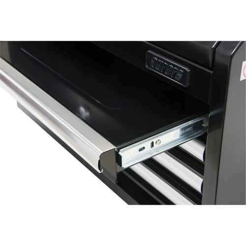 Coffre à outils industriel, 26" la, 4 tiroirs, Noir - TER066