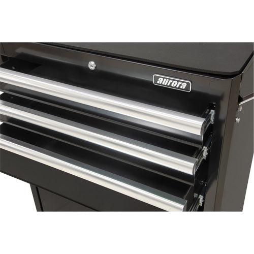 Chariot à outils industriel, 3 tiroirs, 29-4/5" la x 21-1/5" p x 38-4/5" h, Noir - TER216