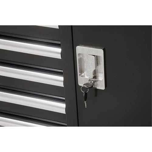 Chariot à outils industriel, 8 tiroirs, 44-3/10" la x 21-1/10" p x 36-7/10" h, Noir - TER218