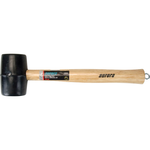 Rubber Mallet, 16 oz, Wooden Grip - TJZ043