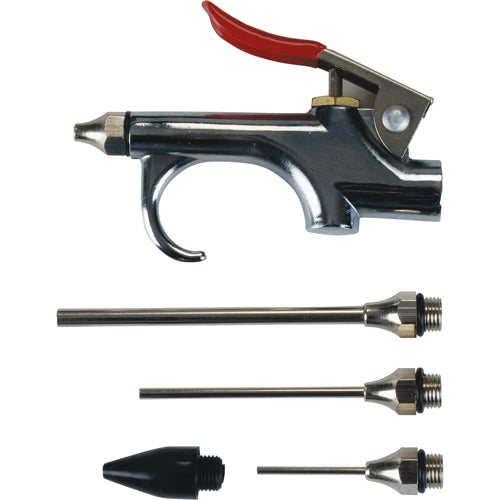 Blow gun kit with 5 interchangeable nozzles - TLZ147