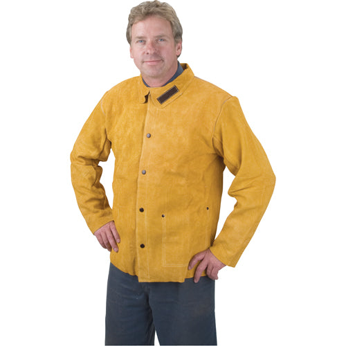 Veste de soudage en cuir Golden BrownMC pour protection et durabilité supérieure