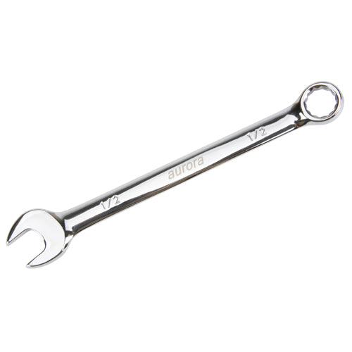 Combination wrench, 12 points, 1/2", Chrome finish - TYK604