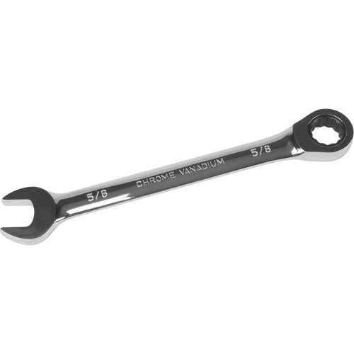 SAE 12-Point 5/8" Ratcheting Combination Wrench, Chrome Finish - UAD658