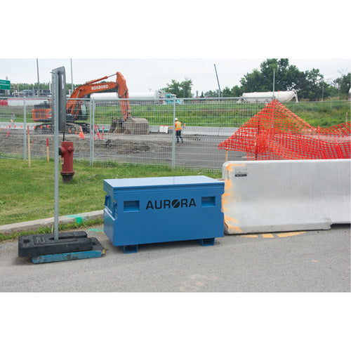 Coffre à outils de chantier, 60" x 24" x 27-1/2", Acier, Bleu - UAW870