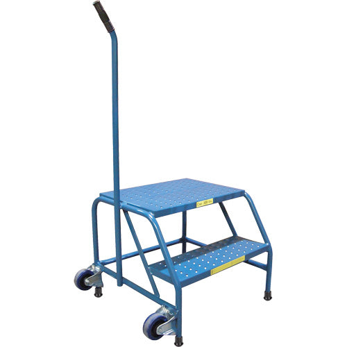 Escabeaux roulants Tilt-N-Roll, 2 marche(s), 24" l x 29" la x 19" h, Capacité 300 lb - VC336