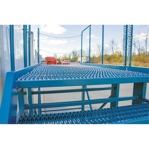 Échelle à neige, Acier, 10 Marches, 99" ha, 85-1/2" p, 48" Marche, Strié - VD708