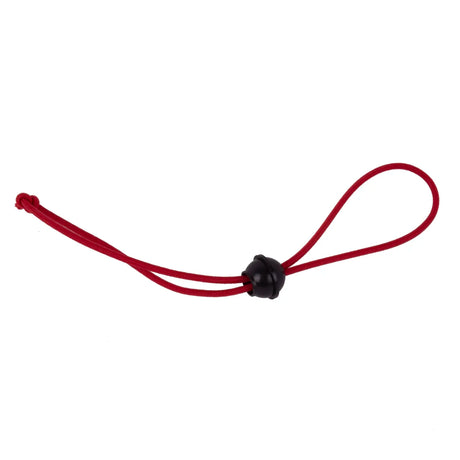 Sangle élastique rouge à boule noire pour bâche, boucle ouverte