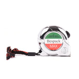 Ruban de maçon Bespack Max chromé 12 pi avec dragonne, vue de face