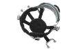 Black and gray replacement suspension with adjustment dial for safety helmet