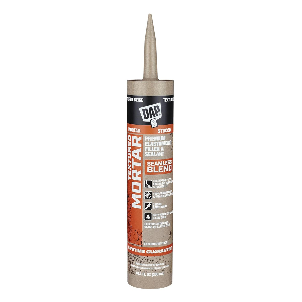 XPRS - DAP Mortier texturé, mastic et scellant élastomère en latex, beige, 286 g