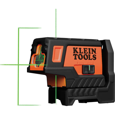 Niveau laser à lignes croisées vertes Klein Tools, faisceaux projetés.