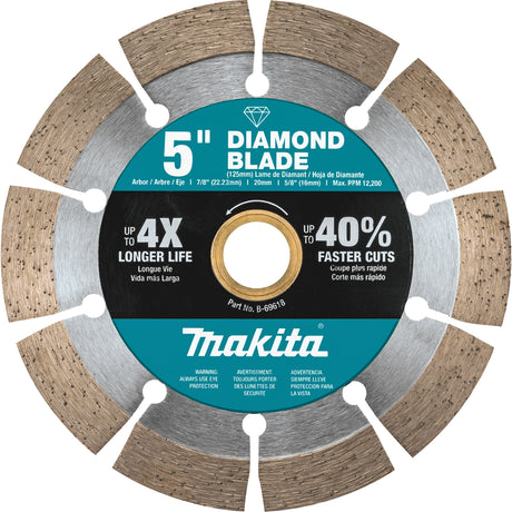 Lame diamantée segmentée Makita B-69618 5 po pour maçonnerie