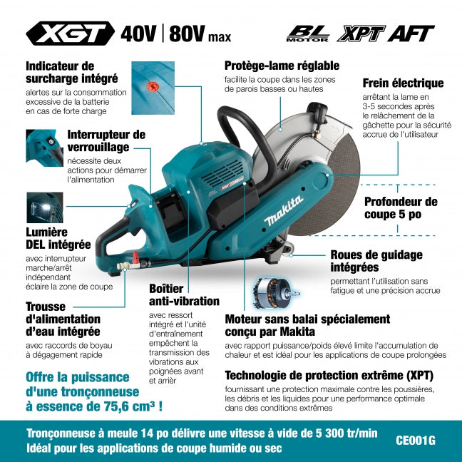 XPRS - Tronçonneuse 14 po sans balai CE001GL401