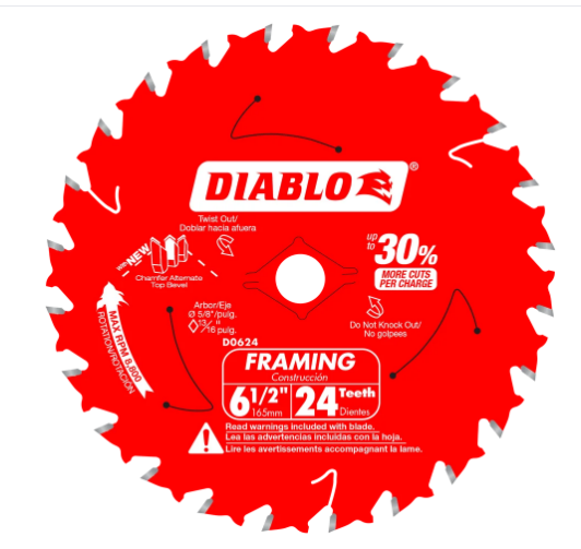 XPRS - Lame DIABLO 6 1/2 24 dents a xcharpente