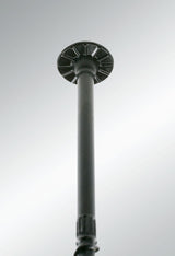 Low-angle view of the round nibbed head of a Simpson Strong-Tie SDW structural wood screw