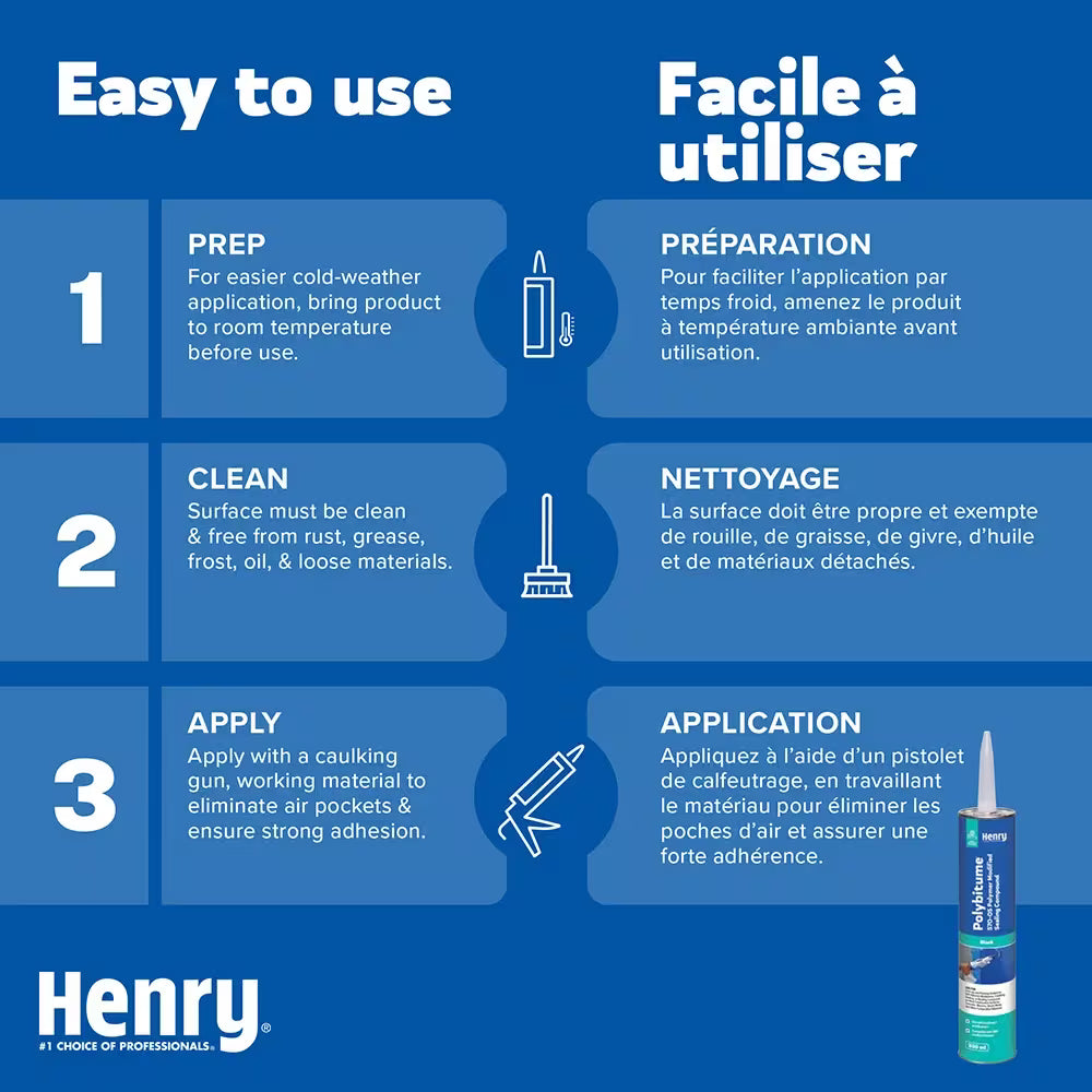 XPRS - Mastic polybitume Henry 300 ml