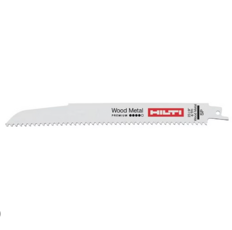 Lame de scie alternative Hilti Premium pour bois et métal, dotée de dents robustes et d’un design polyvalent pour des coupes rapides et précises.
