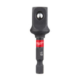 XPRS - Embout adaptateur pour douille carrée en acier allié SHOCKWAVE Impact Duty de 1/4 po à 1/2 po de diamètre, Milwaukee Tool